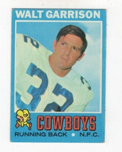 1971 TOPPS FOOTBALL WALT GARRISON DALLAS COWBOYS #8