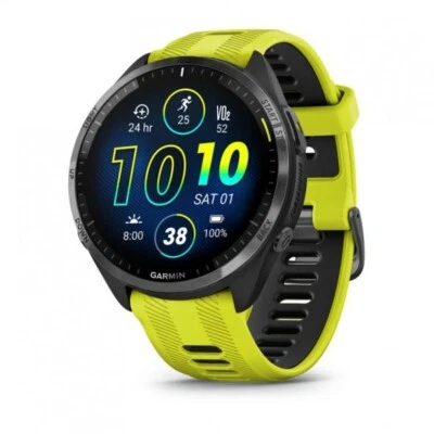 Reloj inteligente Garmin Forerunner 965 Amp amarillo GPS para correr triatlón 010-02809-02 Foto 1 de 3
