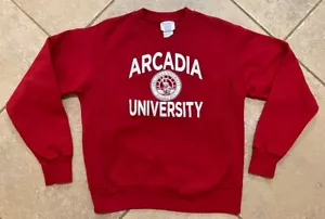 Vintage Champion Reverse Weave Crew Neck Pullover Sweater Arcadia University Med - Picture 1 of 6