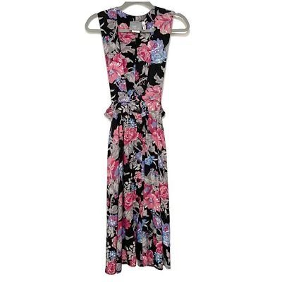 Carol Anderson Petites черный цветочный винтажный платье нагрудник 4 prariecorefarmcore - Изображение 1 из 4