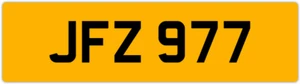 JFZ 977 J 3x3 DATELESS PRIVATE NUMBER PLATE JON JOE JAK JAC JACK JAMES JEFF JAY - Picture 1 of 1