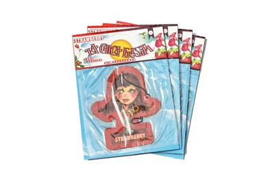 4pack Body's LA CHICA FRESITA  Air Freshener Deodorant Aromatizante Strawberry - Image 1 of 2