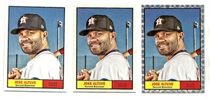 (3) 2024 Topps Archives Jose Altuve #59 Base, Rainbow Foil, End Cap Foil - Picture 1 of 2