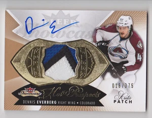 DENNIS EVERBERG 2014-15 Fleer Hot Prospects 3 Color Rookie Auto Patch #D /375 RC - Picture 1 of 1