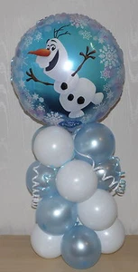DISNEY- FROZEN - OLAF - NEW - BALLOON DISPLAY -TABLE CENTREPIECE - BIRTHDAY - Picture 1 of 12