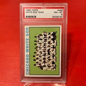 1964 Topps White Sox Team #496 ** PSA 8 NM-MT - Picture 1 of 2