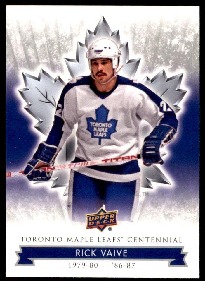 2017-18 Upper Deck Toronto Maple Leafs Centennial Rick Vaive #1 - Image 1 of 2