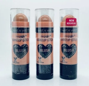 Lot of 3 Wet n Wild MegaGlo Makeup Stick Blush #802A Hustle & Glow - Picture 1 of 3