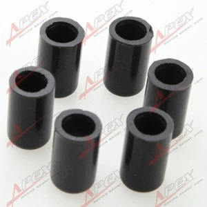 6PCS 16mm 5/8" Silicone Blanking Cap Intake Vacuum Hose End Bung Plug Caps Black - Picture 1 of 2