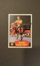 WWE Heritage 2012 Topps Rowdy Roddy Piper Signed Autographed Card