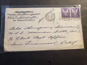 Destroyer USS NORMAN SCOTT DD-690 Naval Cover 1945 WWII Sailor's Mail - Picture 1 of 2