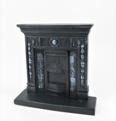 Dolls House Victorian Cast Iron Fireplace Miniature 1:12 Scale Resin Furniture - Image 1 of 4