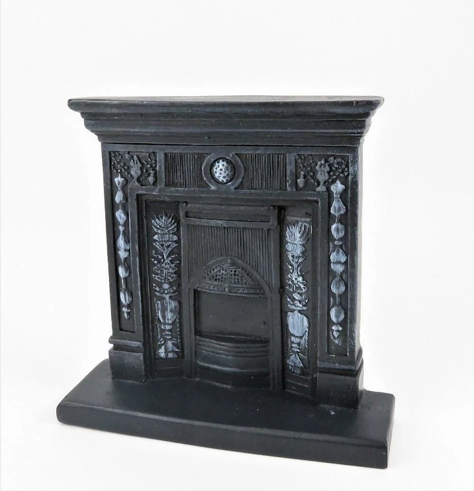Dolls House Victorian Cast Iron Fireplace Miniature 1:12 Scale Resin Furniture - Image 1 of 4
