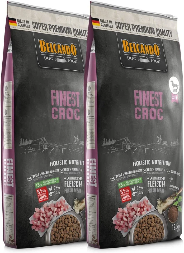 Belcando Finest Croc 2 x 12,5 kg I Sparpack I kleine und mittlere Rassen I 25 kg - Bild 1 von 1