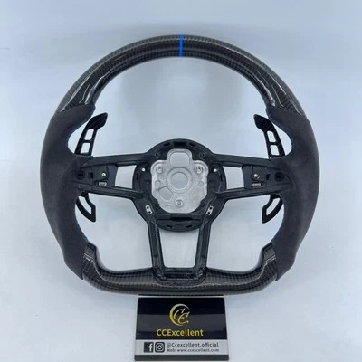 Palanca de cambios de volante de fibra de carbono para Audi R8 TT TTRS TTS MK2 2016-2025 Foto 1 de 4