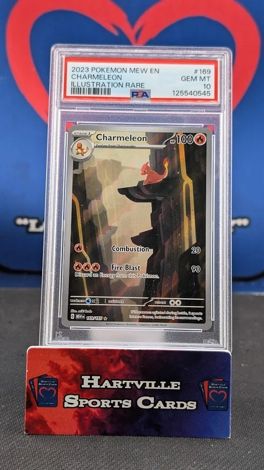 PSA 10 GEM MINT Charmeleon 169/165 Sv: Scarlet & Violet 151 Holo Pokemon 2023 - Image 1 of 1