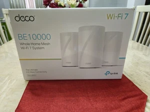 TP-Link Deco BE63 WiFi 7 Mesh System 3-Pack | Tri-Band 10Gb Multi-Gig | Open Box - Picture 1 of 9