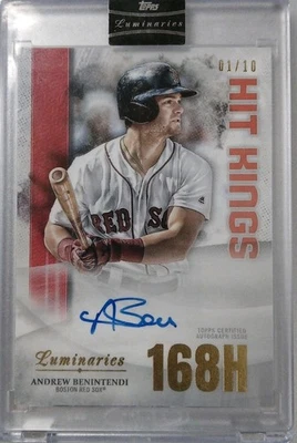 2019 Topps Luminaries Andrew Benintendi Hit Kings Auto 01/10 Boston Red Sox 🔥🔥 - Image 1 of 2