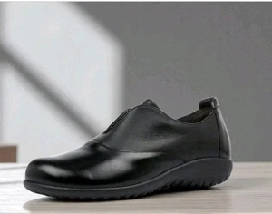 NAOT Women's Karo Black Leather Comfort Slip-On Shoes! Size 42 Excellent - Picture 1 of 8
