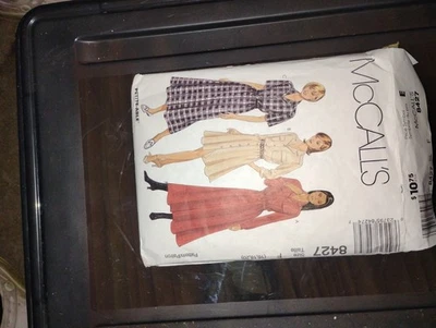 McCalls 8427 Misses Sz 10 12 14 Dress 2 Lengths and Belt Sewing Pattern FF UNCUT - Image 1 of 2