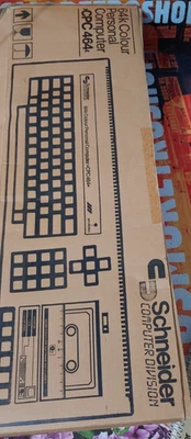 Schneider CPC 464 (functioniert) Amstrad buen estado con manual en embalaje original 2109 - Imagen 1 de 4