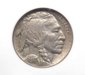 1914 "S" Indian Head BUFFALO Nickel 5c NGC MS62 #002 Unc Uncirculated ECC&C, Inc - Picture 1 of 5