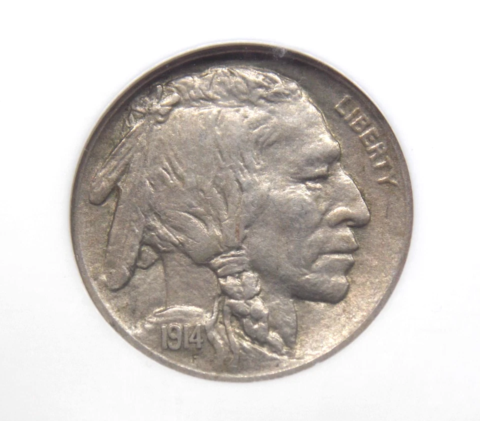 1914 "S" Indian Head BUFFALO Nickel 5c NGC MS62 #002 Unc Uncirculated ECC&C, Inc - Image 1 of 4