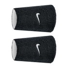 Coppia di Polsini Reversibili Tennis Padel Nike Swoosh Doublewide Nero