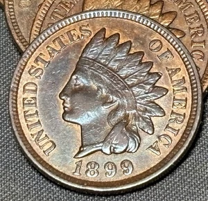 Rare Gorgeous XF 1899 American 🇺🇸 US Indian Head Cent - Picture 1 of 7