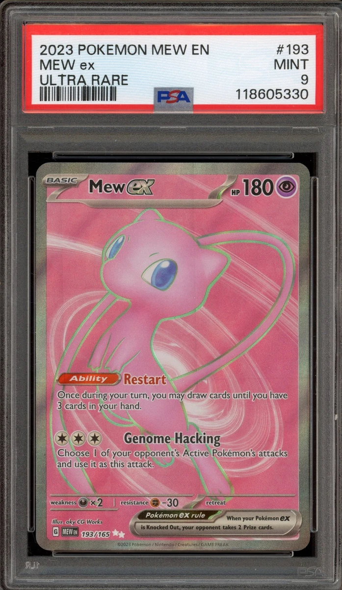 Mew Pokémon TCG Professional Sports Authenticator (PSA) Grade 9
