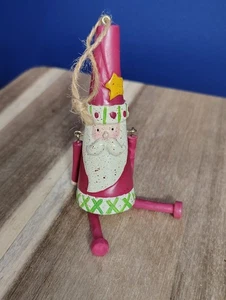 Vintage Christmas Santa Ornament Dangling Arms Legs Folksy - Picture 1 of 5