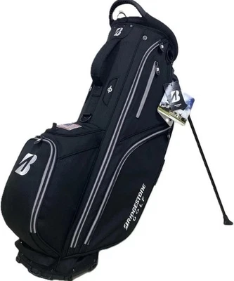 Nueva bolsa de pie Bridgestone para jugar al golf todo el día negra EE. UU. Foto 1 de 4
