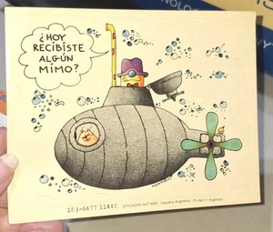 Vintage Stickers,Argentina, Cartoon, Submarine, Rare,,1 Sheet,(CK3) - Picture 1 of 8