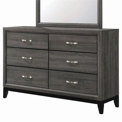 Coaster Watson Transitional Wood Dresser with 6-Drawer in Gray - Image 1 of 3