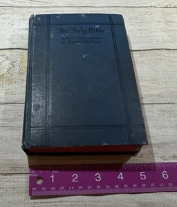 Vintage HC Holy Bible James Moffatt Well Loved Written In Newspaper Clippings - Picture 1 of 18