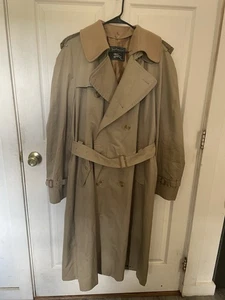 Burberrys’ Belted Double Breasted Full Removable Lining Trench Coat 42 XL - Picture 1 of 13