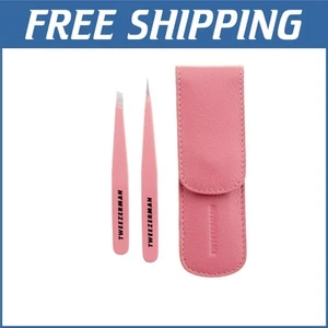 Exclusive Tea Rose Petite Tweeze Set - Stainless Steel Precision Brow Grooming - Picture 1 of 11