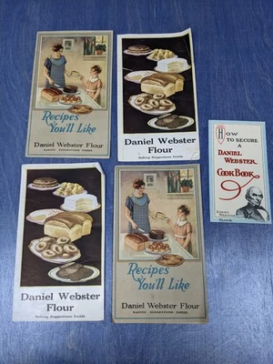 Lot of Daniel Webster Flour Recipe Pamphlets and Ephemera Circa 1930 New Ulm MN - Image 1 of 4