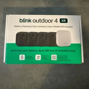 New Blink Outdoor 4 Sync Module XR HD Smart Security Wireless - 4 Camera System - Picture 1 of 4