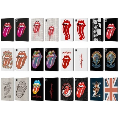 OFFICIAL THE ROLLING STONES GRAPHICS LEATHER BOOK WALLET CASE FOR APPLE iPAD - Image 1 of 4