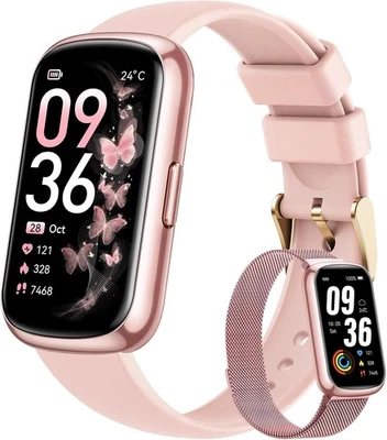 Reloj inteligente rastreador de actividad física mujeres hombres - frecuencia cardíaca, SpO2, sueño, contador de pasos Foto 1 de 4