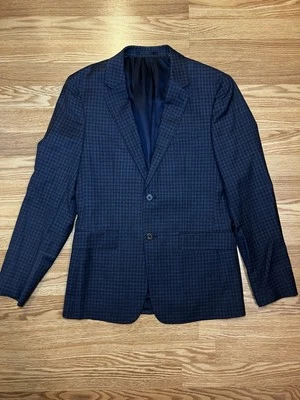 Theory Gansevoort Navy Wool Suit 36R 28W - Image 1 of 4