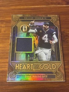 2023 Gold Standard Dak Prescott Heart Of Gold Patch #81/199 #19 Cowboys TB