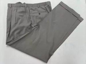 BIG & TALL Ermenegildo Zegna Men's Gray Wool Dress Pants 40X32 $395 - Picture 1 of 10