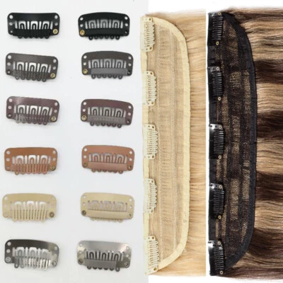 SEGO Super cheap!Snap Clips for Hair Extensions Weave Weft Black Brown Blonde UK Ship