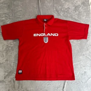 Admiral England Retro Football Shirt – Red – Size M – Reproduction Polo Style - Picture 1 of 10