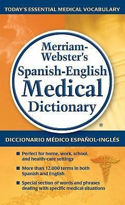 Merriam-Webster’s Spanish-English Medical Dictionary (English, Spanish and Mult - Image 1 of 1