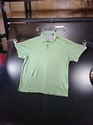 Tasso Elba Golf Mens Large Polo Shirt Green Short Sleeve Cotton