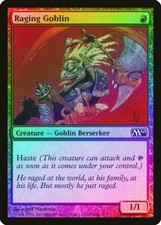Raging Goblin FOIL Magic 2010 / M10 NM Red Common MAGIC MTG CARD ABUGames