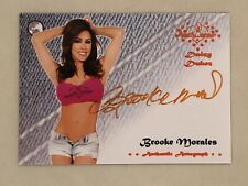 2015 Bench Warmer Daizy Dukez Brooke Morales Orange Autograph Card Benchwarmer